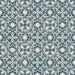 Seamless worn out antique background 271_round spiral kaleidoscope flower