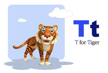  Tiger with alphabet