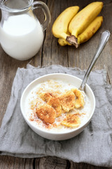 Healthy food oats porridge