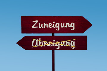 Schild 48 - Zuneigung