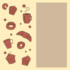 Bakery background with space for text.