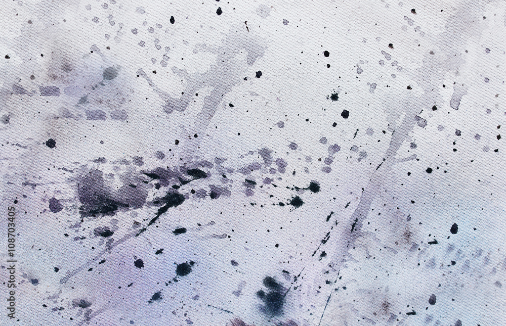 Poster abstract painting with blurry and stained structure. painting on canvas.