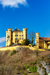 Fototapeta na wymiar The castle of Hohenschwangau in Germany