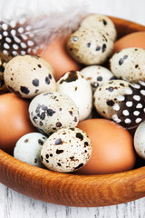 bowl with fresh eggs