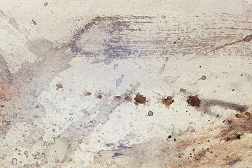 abstract painting with blurry and stained structure.