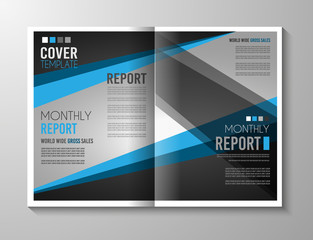Brochure template, Flyer Design or Depliant Cover for business presentation