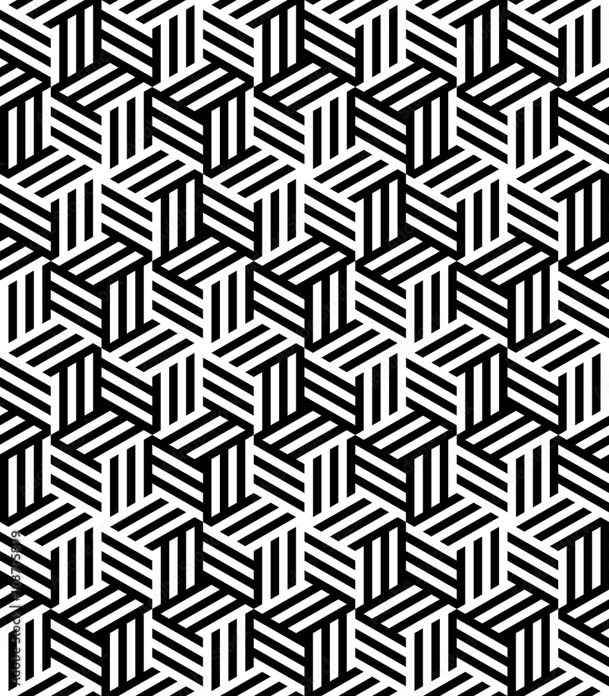 Wall mural vector seamless texture. modern abstract background. repeating pattern of hexagons.