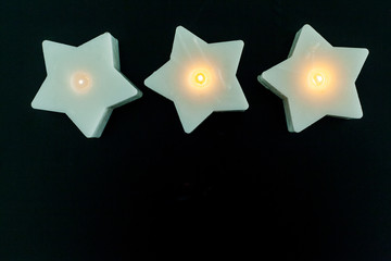 Star shaped candles
