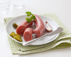 Mettwurst - German sausage, made from raw minced pork