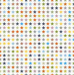 Seamless pattern colored stars