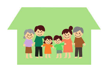 三世代家族と家