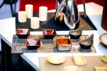 empty dipping sauce dish