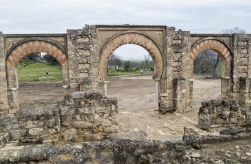 Fototapeta na wymiar Ancient city ruins of Medina Azahara, Cordoba, Spain