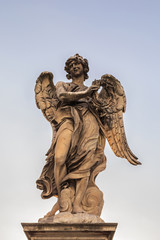 Statue in Ponte Sant'Angelo in Rome, Italy