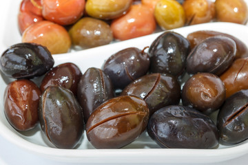  olives close-up with bokeh