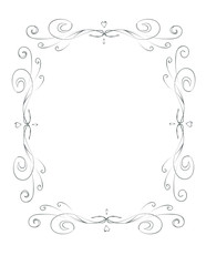 Romantic vintage frame - vectore