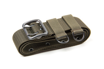 Military belt isolated on a white background