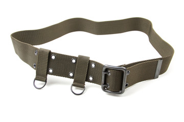 Military belt isolated on a white background