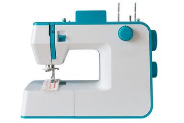 sewing machine isolated on a white background