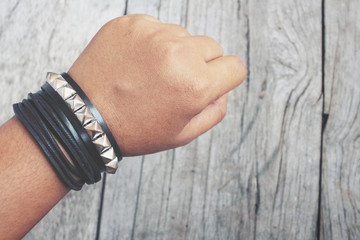 Fototapeta premium Leather bracelet