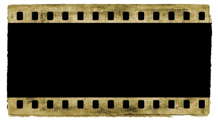 Vintage sepia film strip frame background.