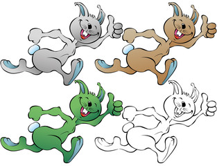 Lapin / lièvre court (4 modèles)