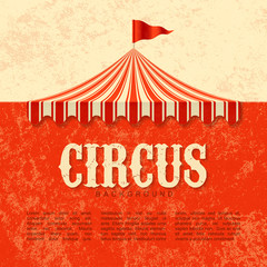 Circus vintage poster background © piai