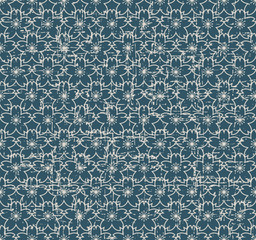 Seamless worn out antique background 301_cherry blossom flower outline