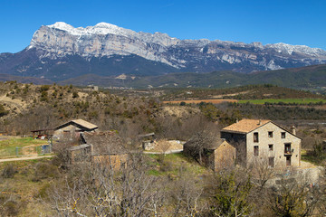 Fototapeta premium Penya Montanyesa from Ainsa