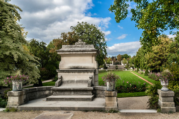 Fototapeta na wymiar Jardin des Serres d'Auteuil - botanical garden. Paris, France.