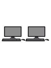 2 player lan party few mouse keyboard screen tv pc computer display image design