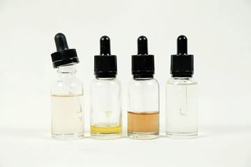 Glass bottle with pipette
