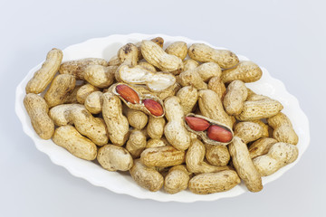 peanuts in a tray