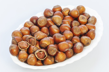 hazelnuts plate