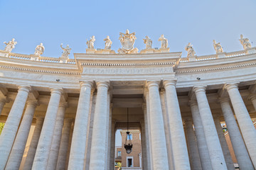Naklejka premium Columns at St. Peter's Square in Rome, Italy