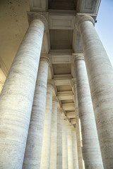 Obraz premium Columns at St. Peter's Square in Rome, Italy