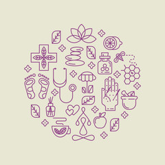 Alternative Medicine vector concept.