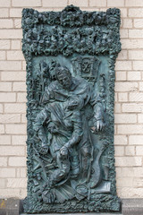 Statue Relief Das Spee-Epitaph St. Suitbertus  Kirche Kaiserswerth Düsseldorf