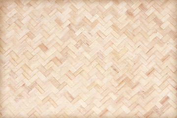 wall bamboo woven pattern for background