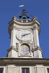 Torre dell'orologio in Rome, Italy