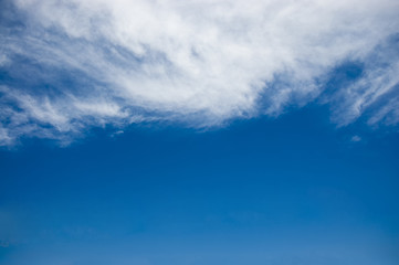 white continuous clouds