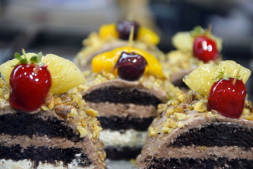 Close up Iranian Sweets Galore and cake