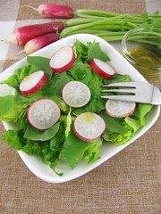 Frischer Radieschensalat