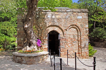 The House of the Virgin Mary (Meryemana), believed to be the last residence of Mary, mother of...
