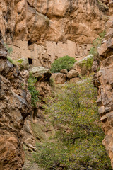 A 12th century grain store or Agadir at the Berber village of Tizgui in the Anti Atlas mountains of Morocco.