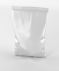 white foil bag