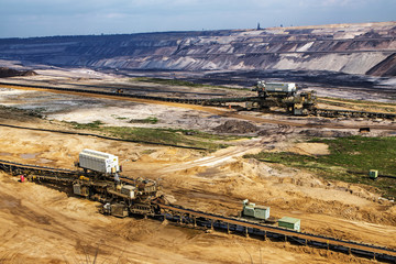 lignite (brown coal) strip mining at Garzweiler, Germany