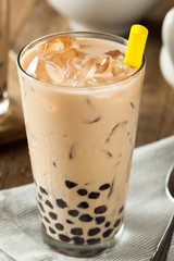 Homemade Milk Bubble Tea with Tapioca
