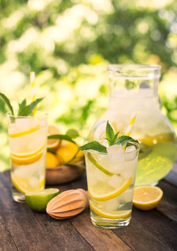 Summer drink - cold lemonade