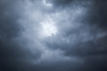 Dark storm clouds before rain